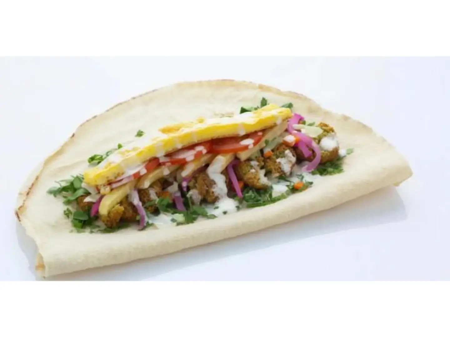 Falafel And Potato Sandwich