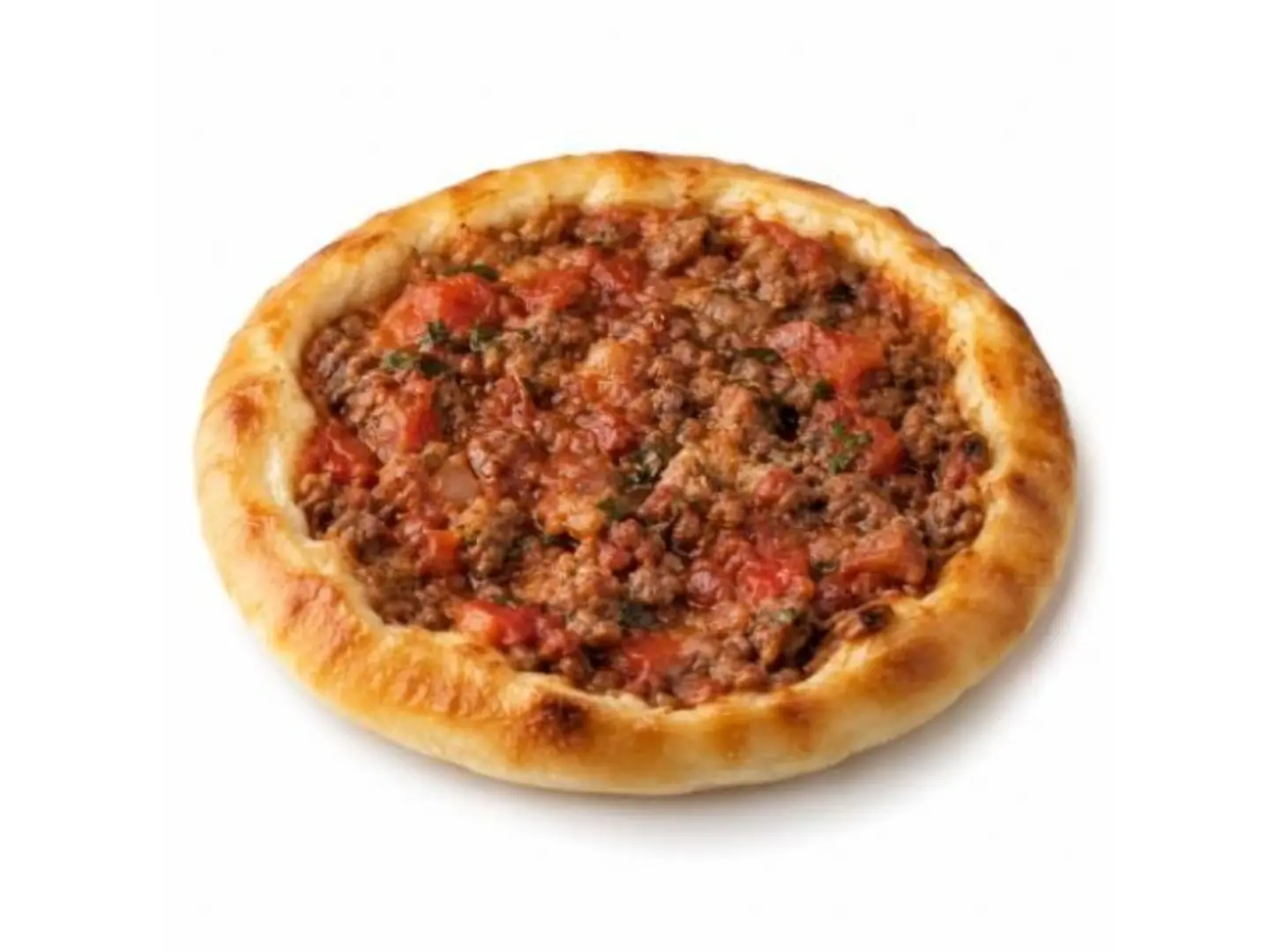 Meat Slices On Dough
