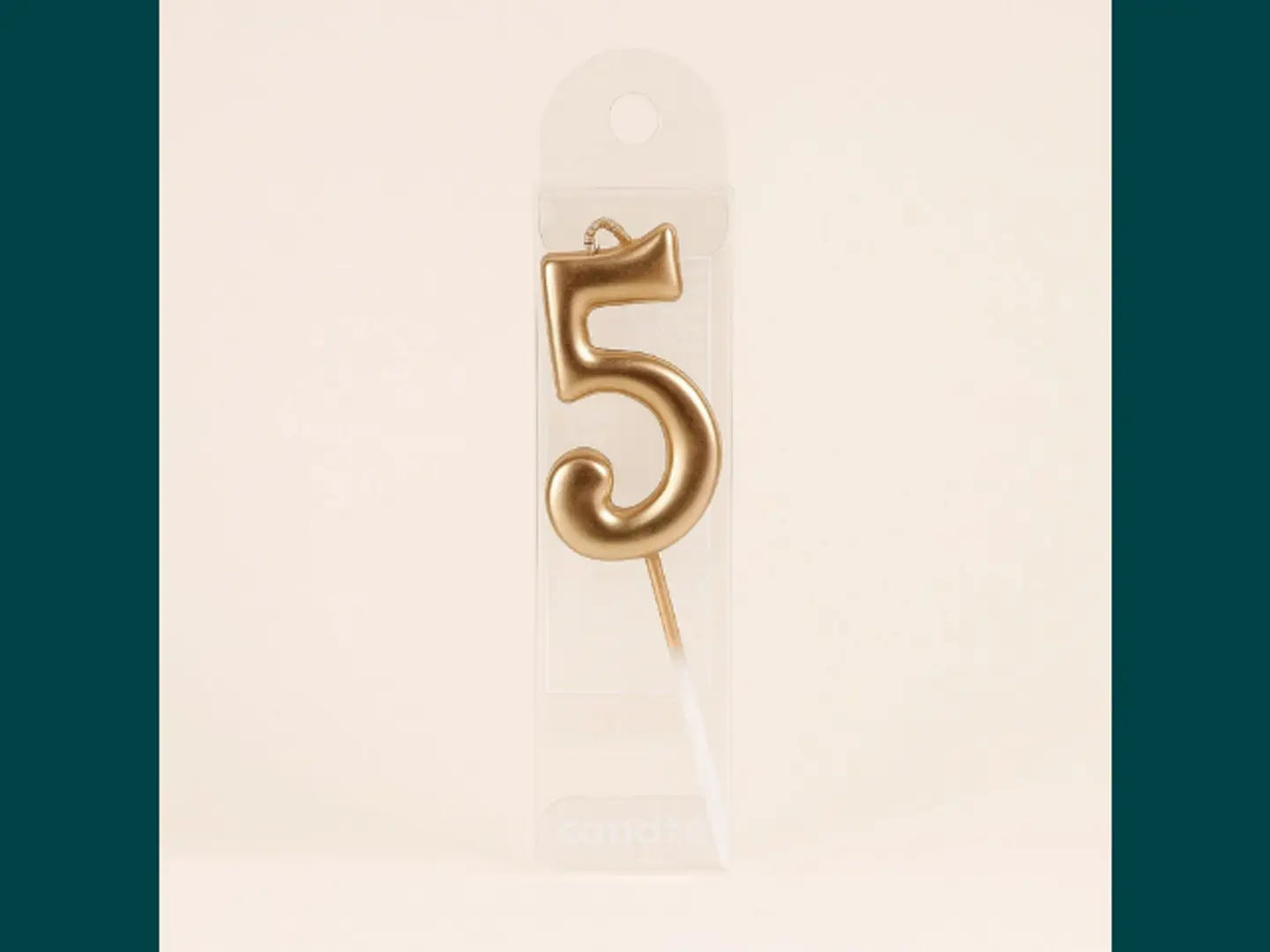Number 5 Candle