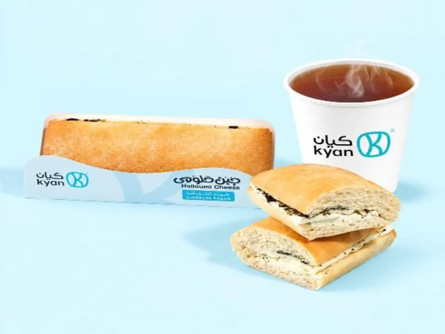 حلومي شاباتا مع شاي