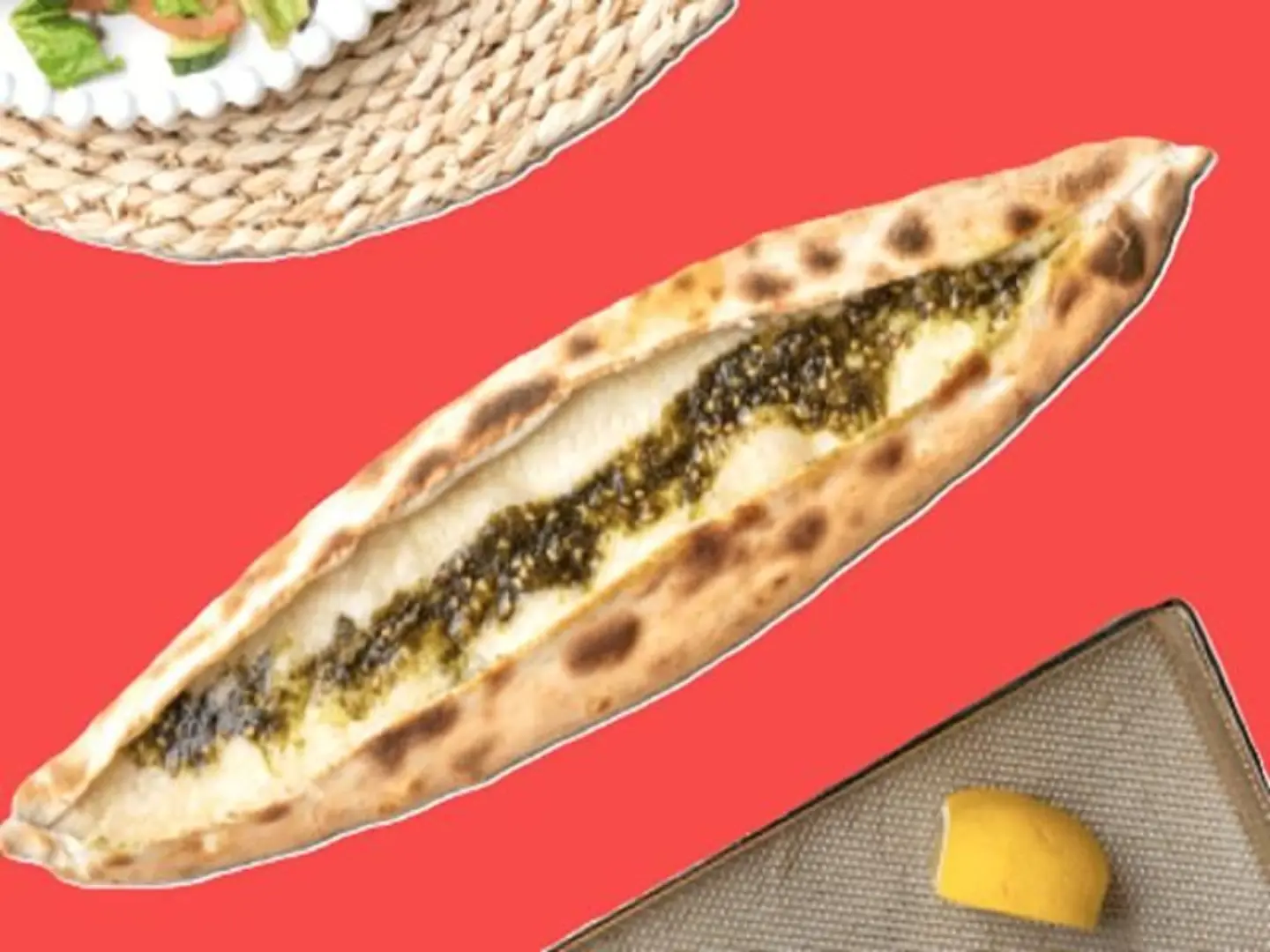 فطيرة لبنة مع زعتر