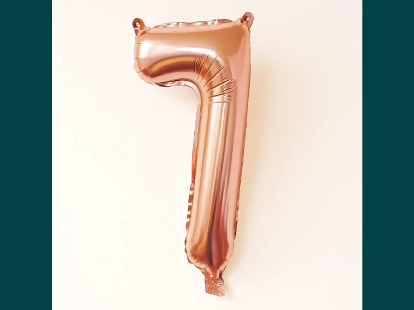 Rose Gold Number 7 Foil Balloon