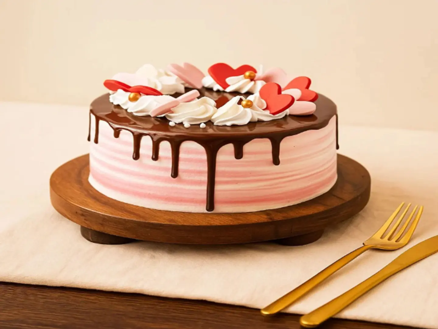Dripping Cream Cake