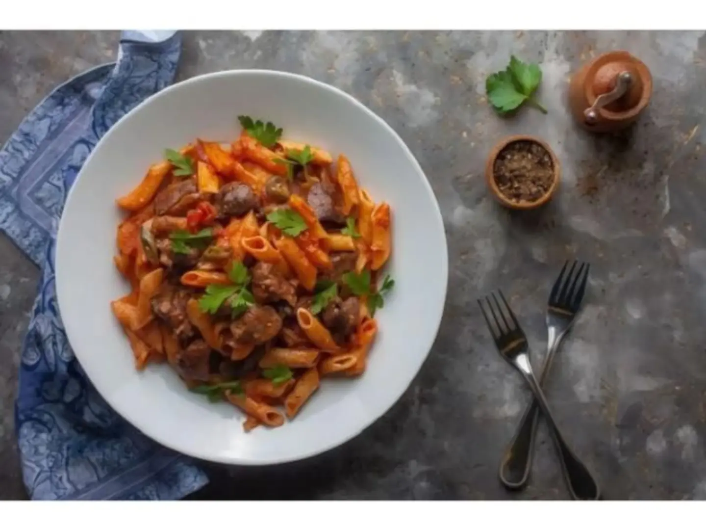 Liver Mozzarella Pasta