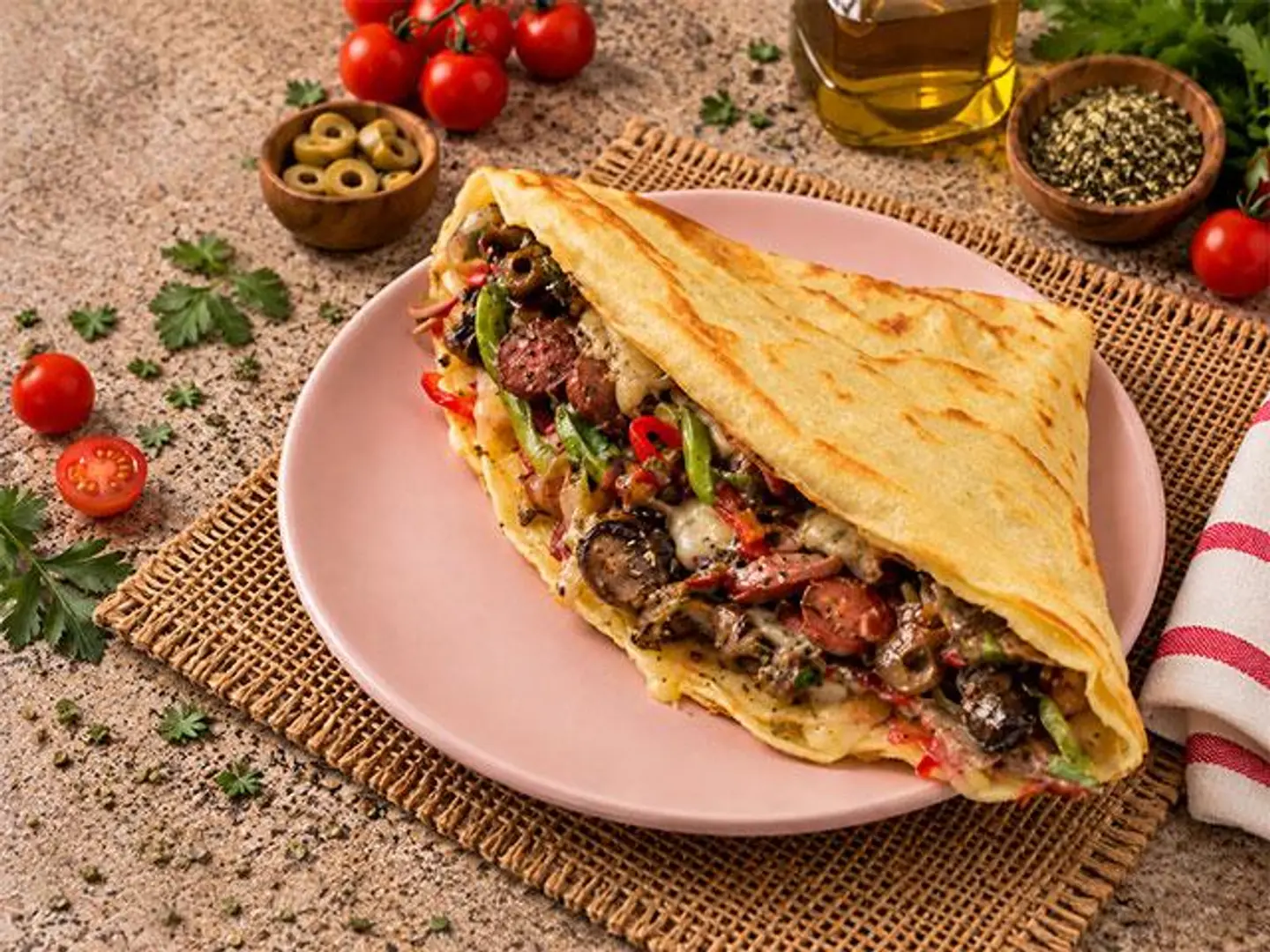 Sausage Crepe