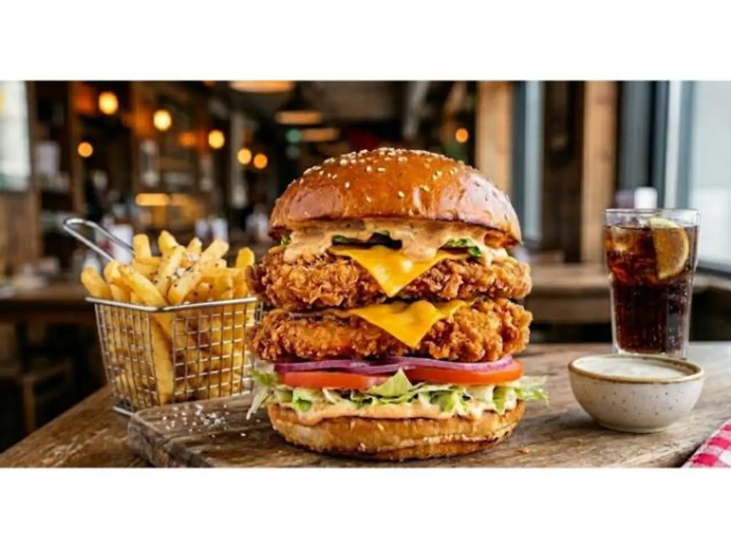 Double Zinger Burger Combo