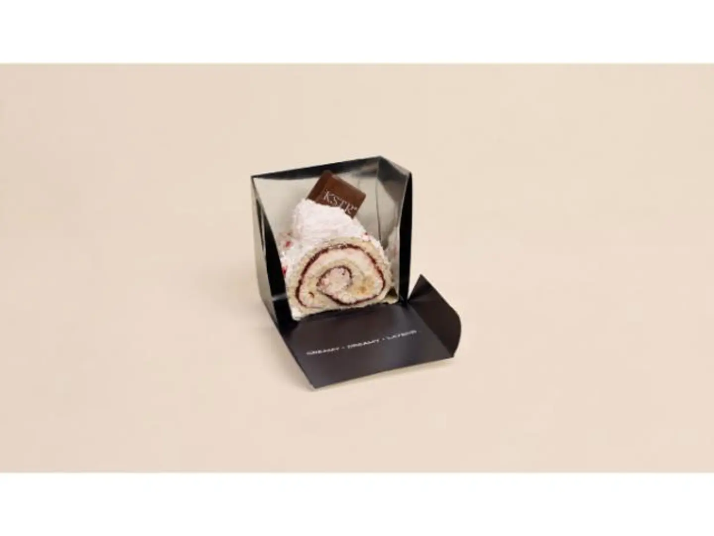 Strawberry Coconut Swiss Roll 1 Piece