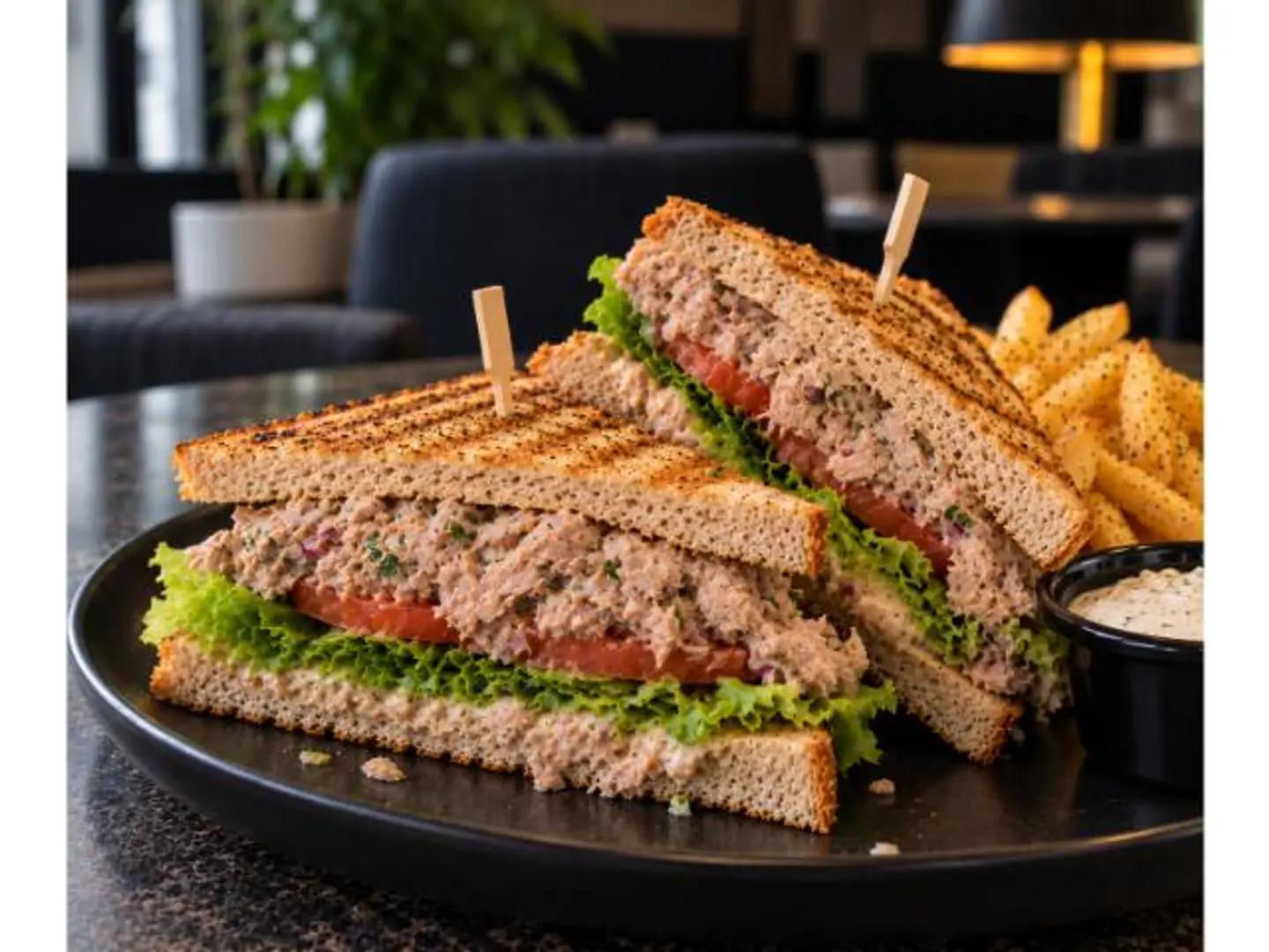 Spicy Tuna Club Sandwich