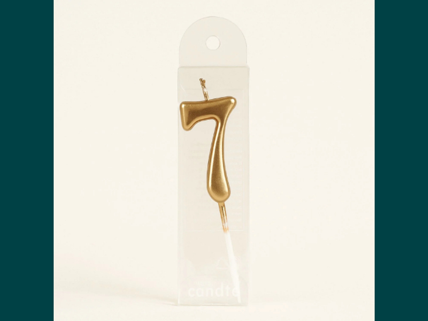 Number 7 Candle