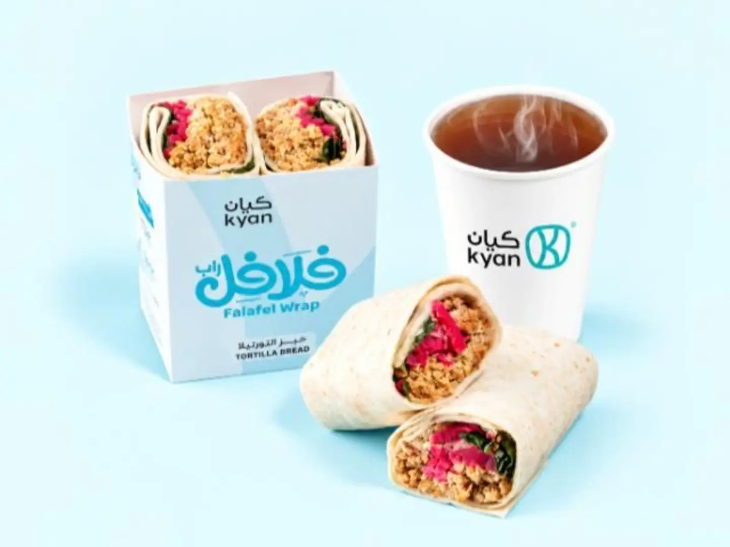 Falafel Wrap With Tea