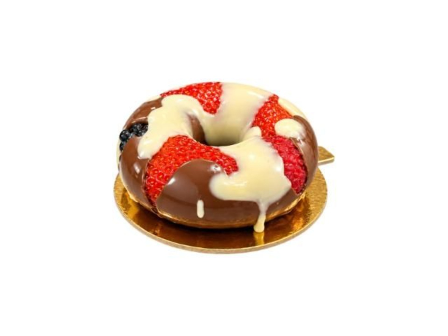 Chocolate Donut With Fruits