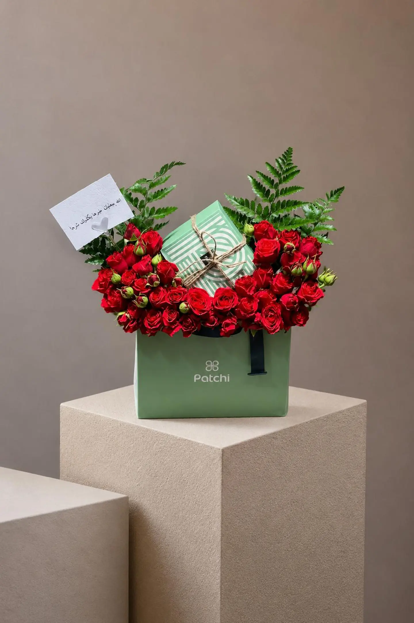 Red And Patchi Chocolate Arrangement