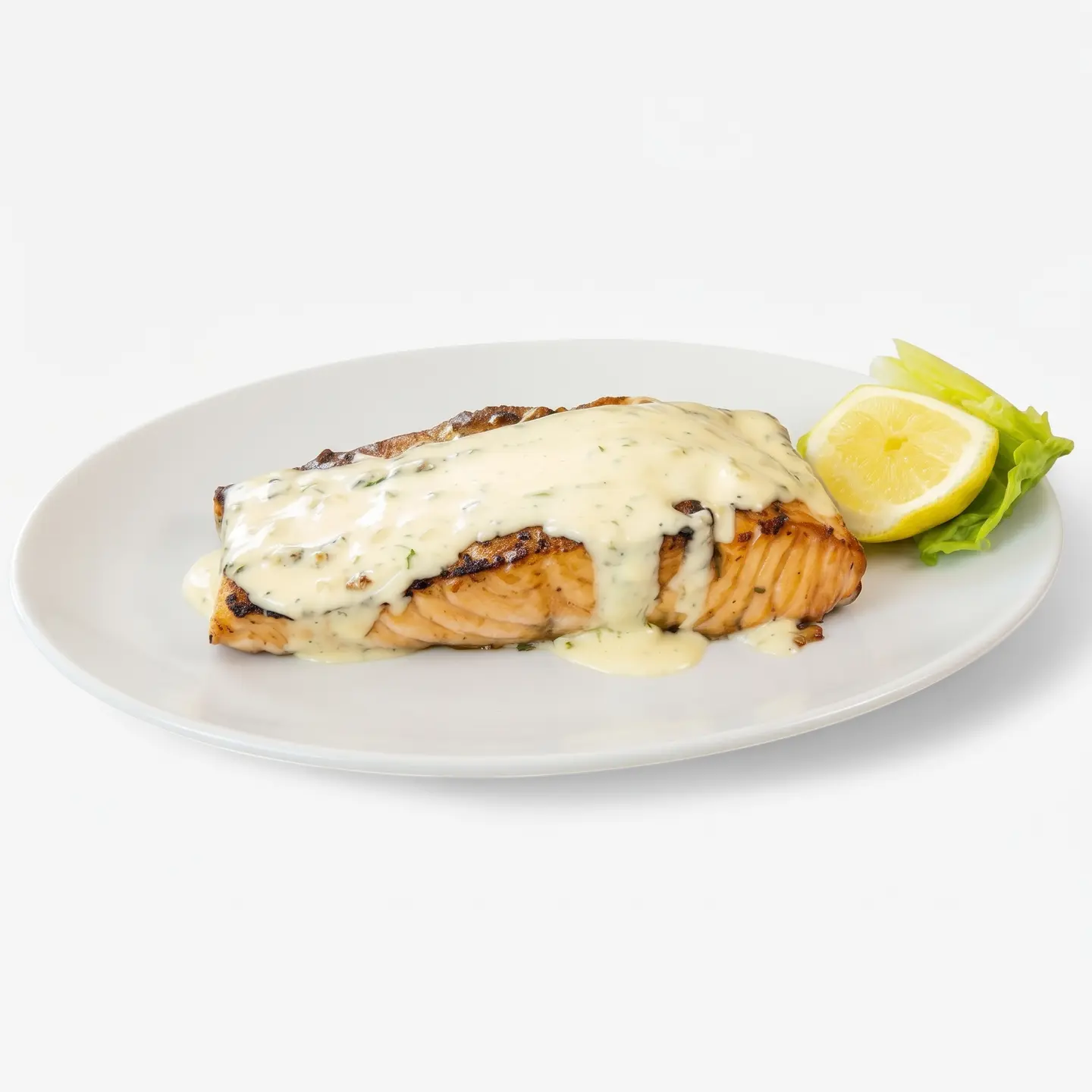 Salmon Fillet With Cream Sauce