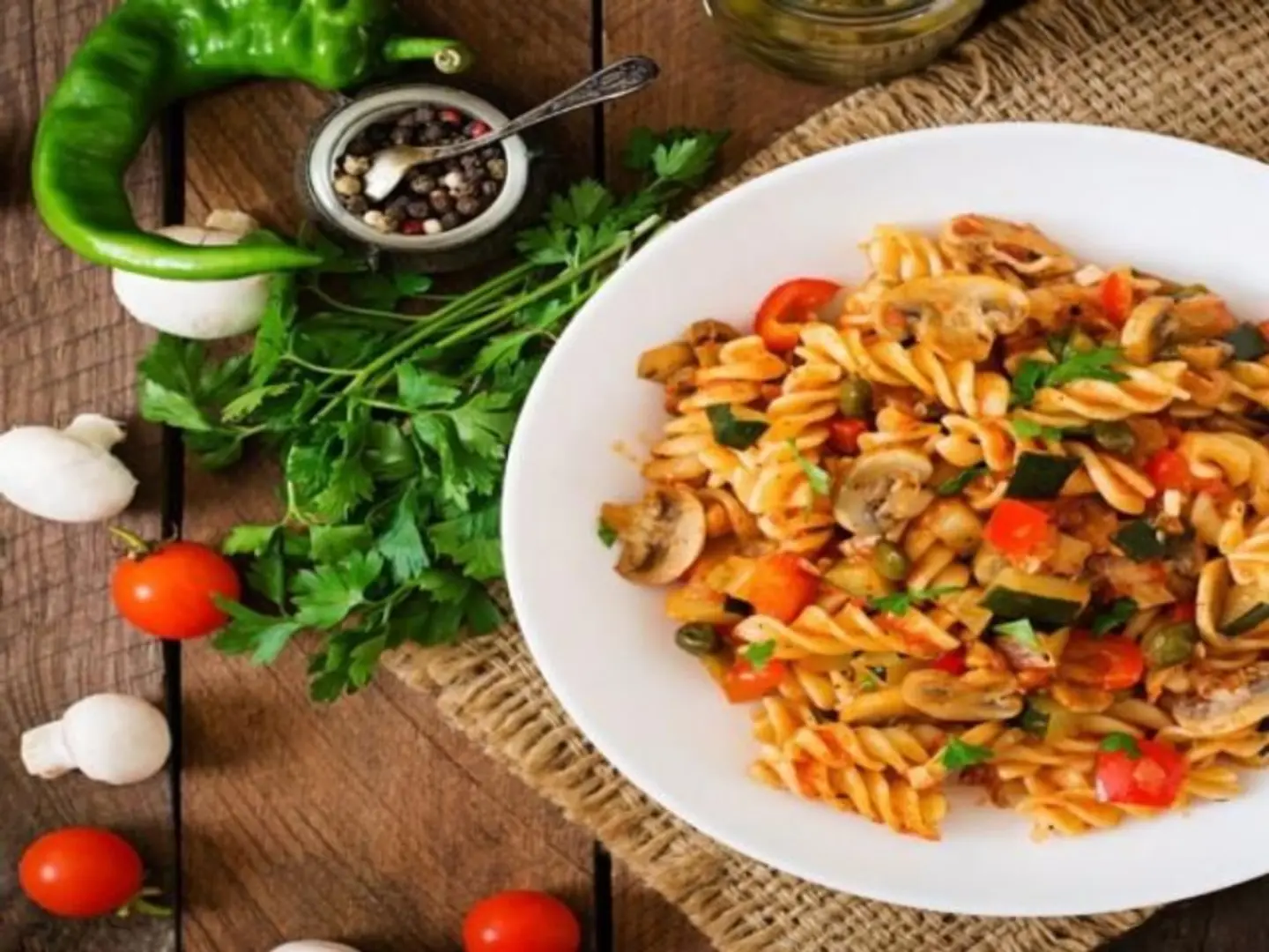 Vegetable Foil Pasta Snack