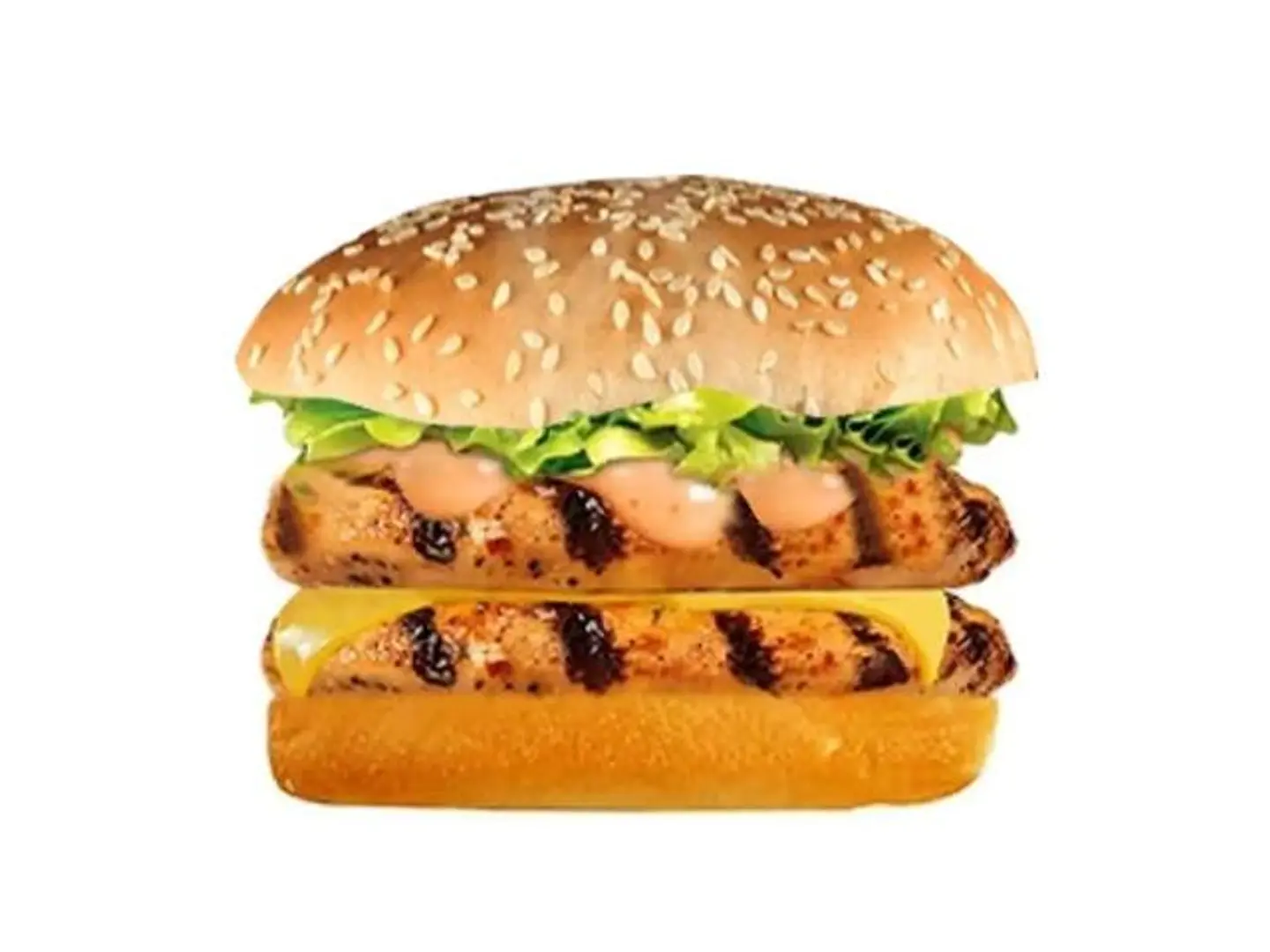 Double Grilled Chicken Burger