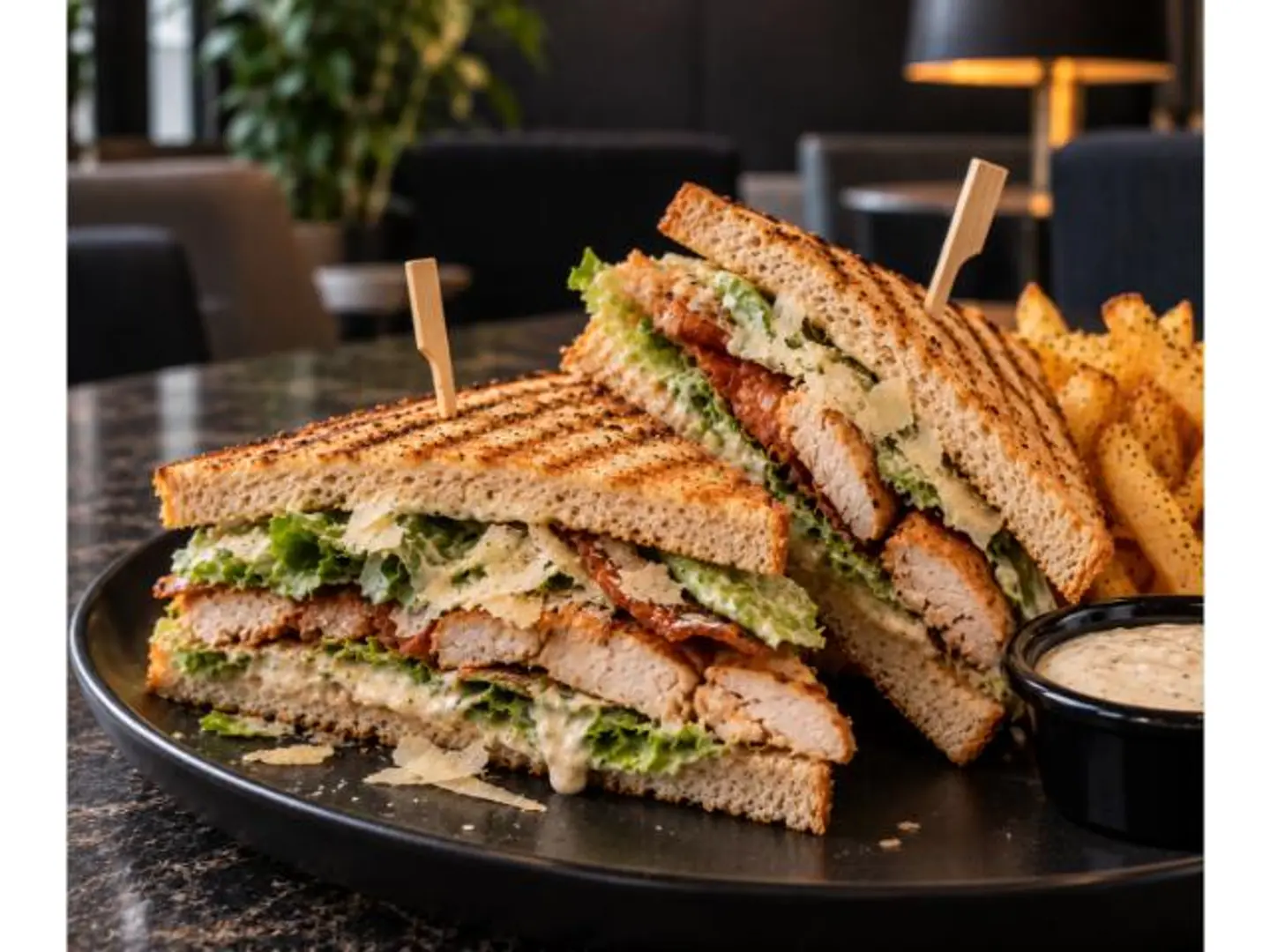 Chicken Caesar Club Sandwich