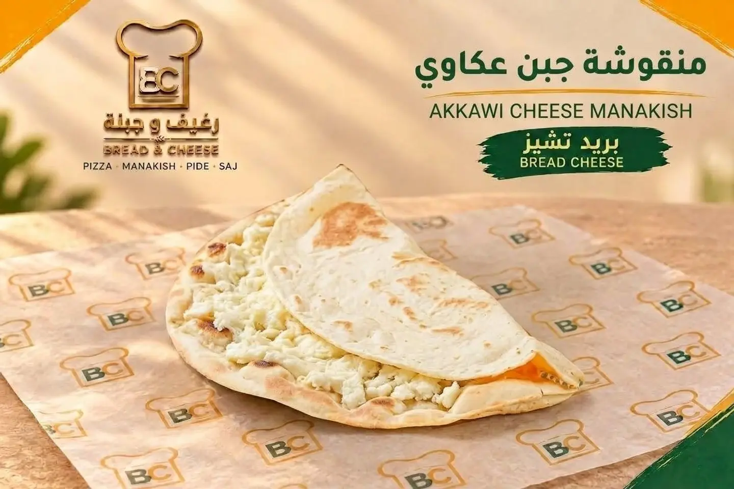 منقوشة جبنة عكاوي