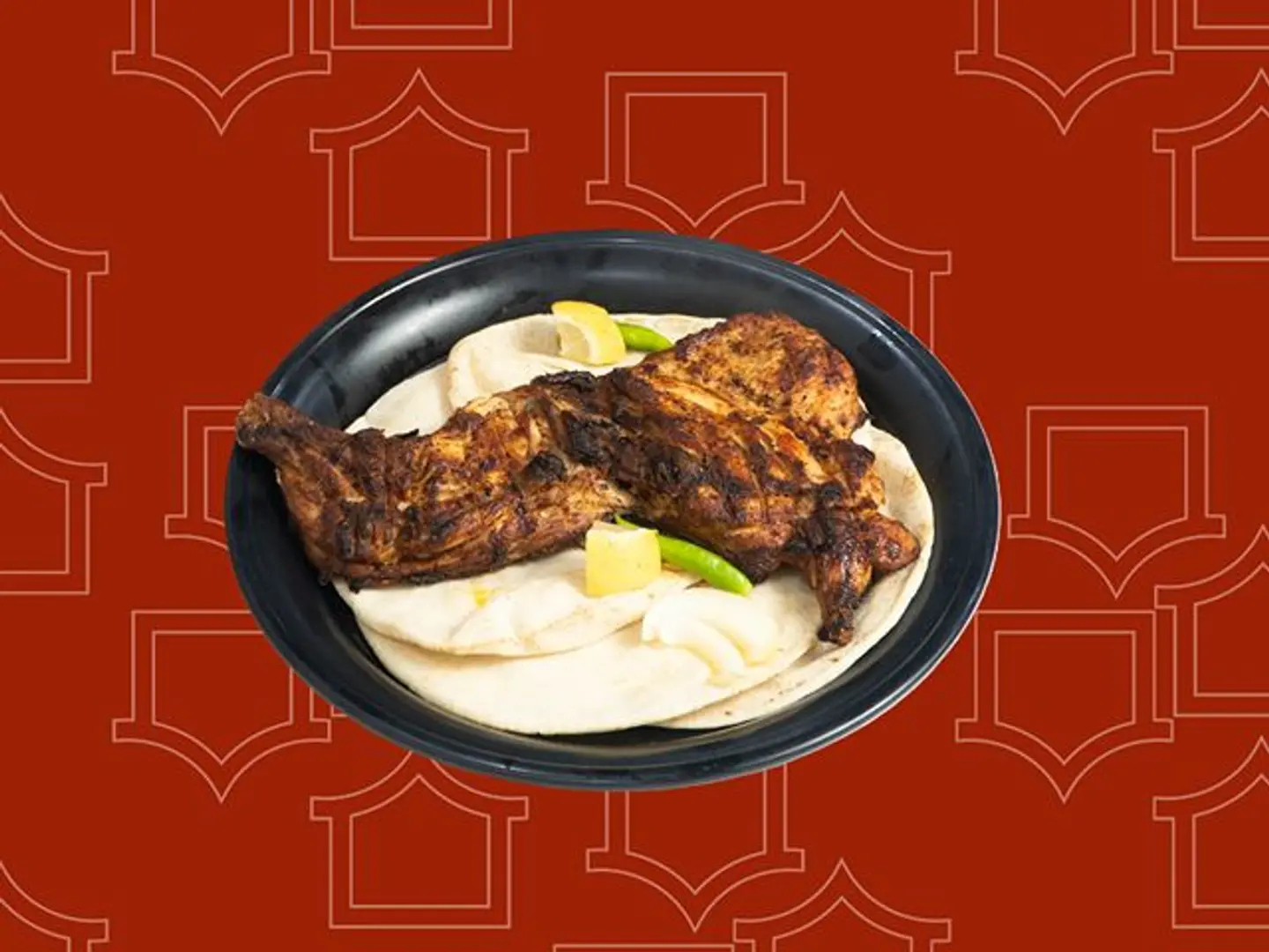 Half Chicken On Coal Without Rice