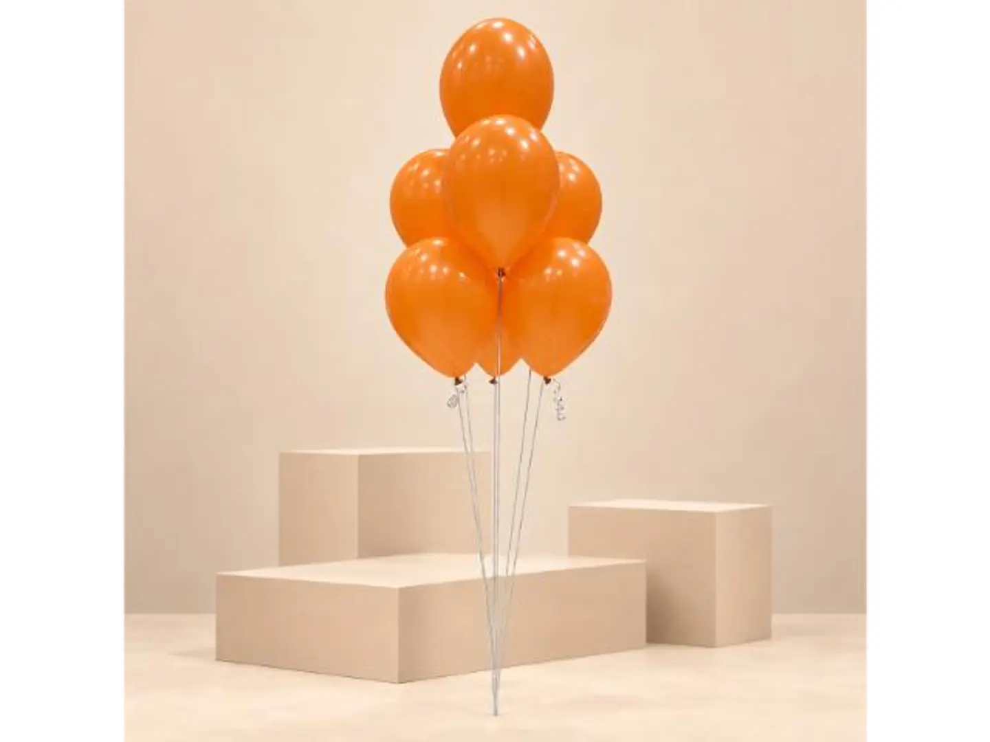 Orange Helium Balloon Bouquet