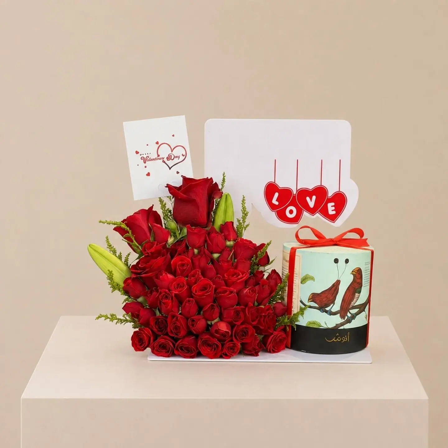 Royal Red Acrylic Arrangement 3