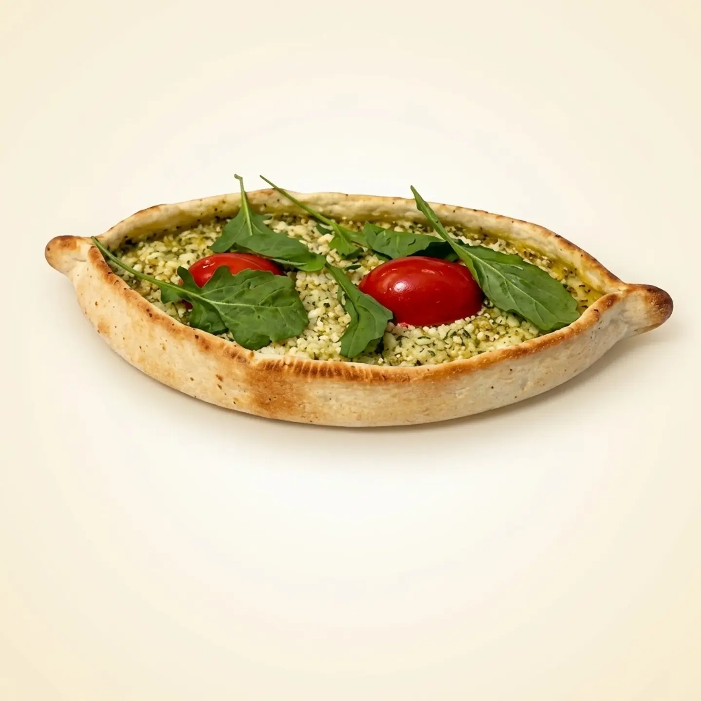 Halloumi Pesto Boat