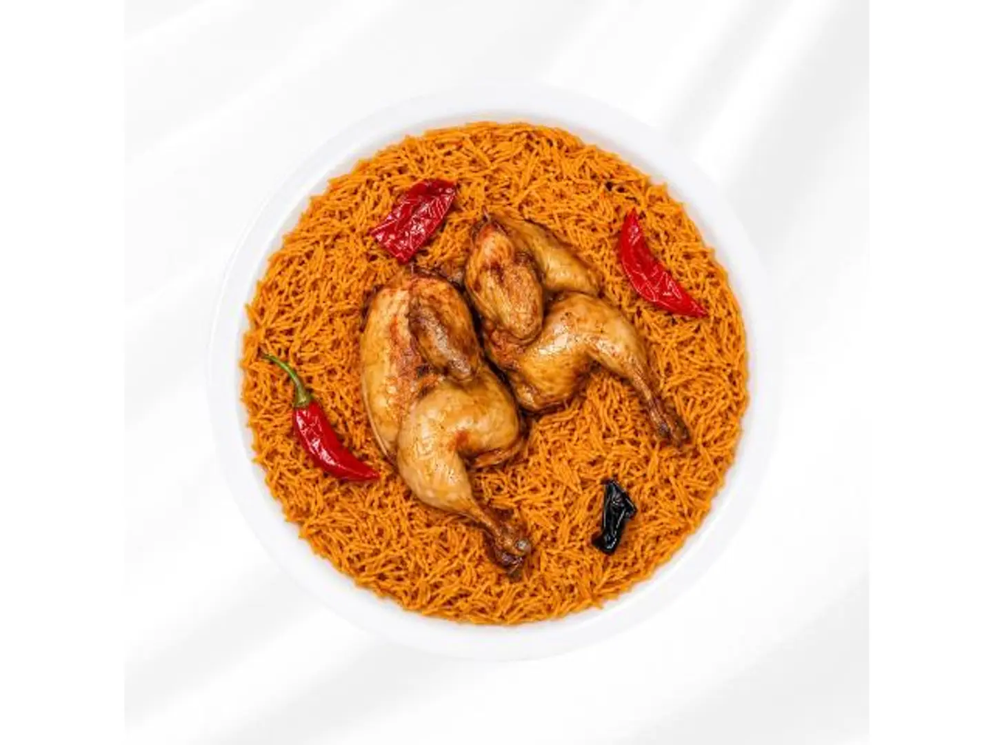 Whole Madghot Chicken With Rice