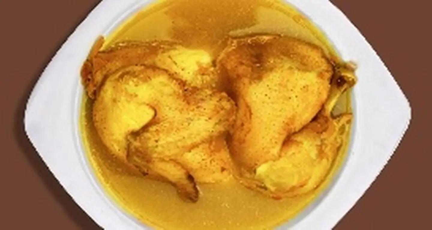 Half Boiled Chicken With Rice