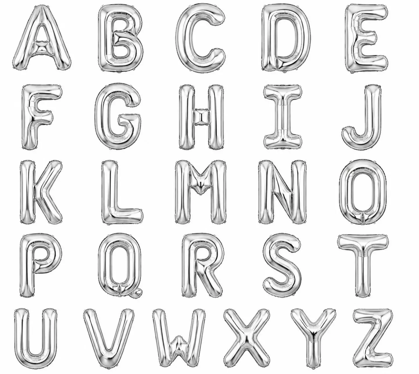 Silver Holium Letters