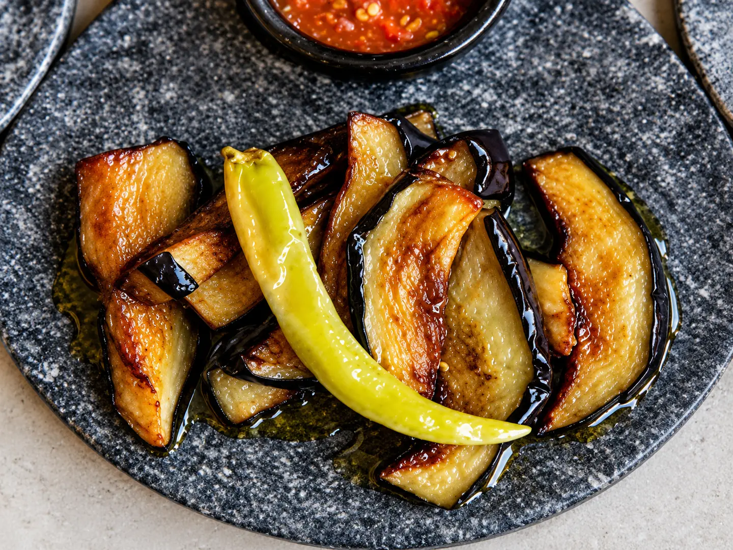 Fried Eggplant Plate