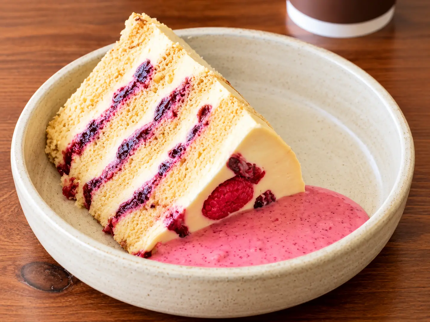 Rose Berry Vanilla Cake