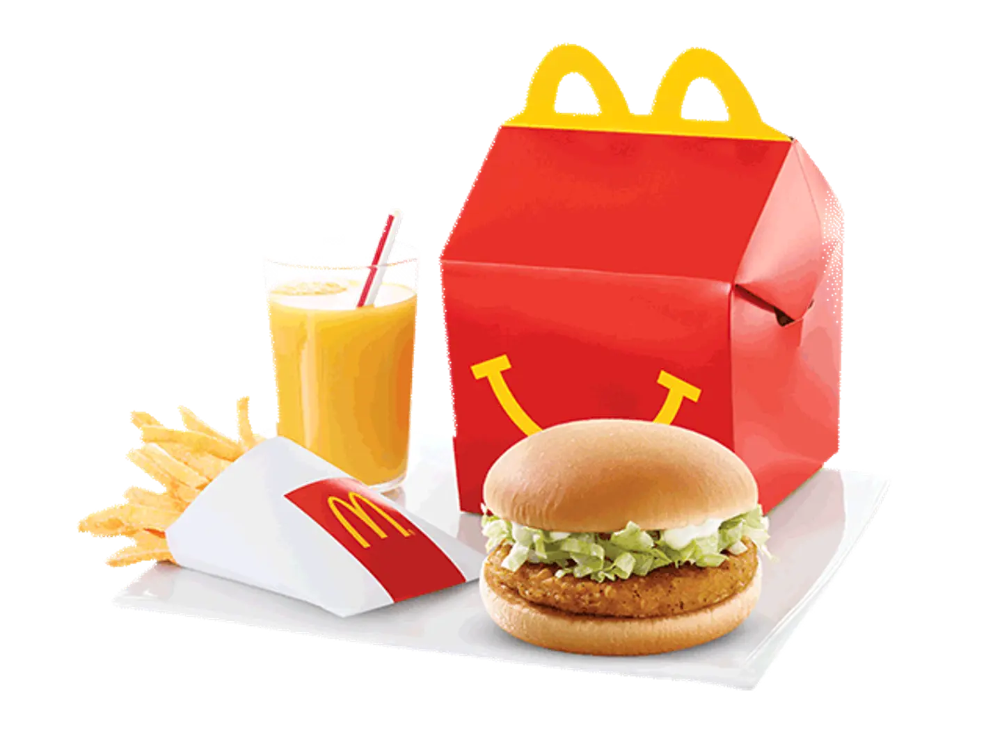 Happy Meal Chicken Burger With Fries