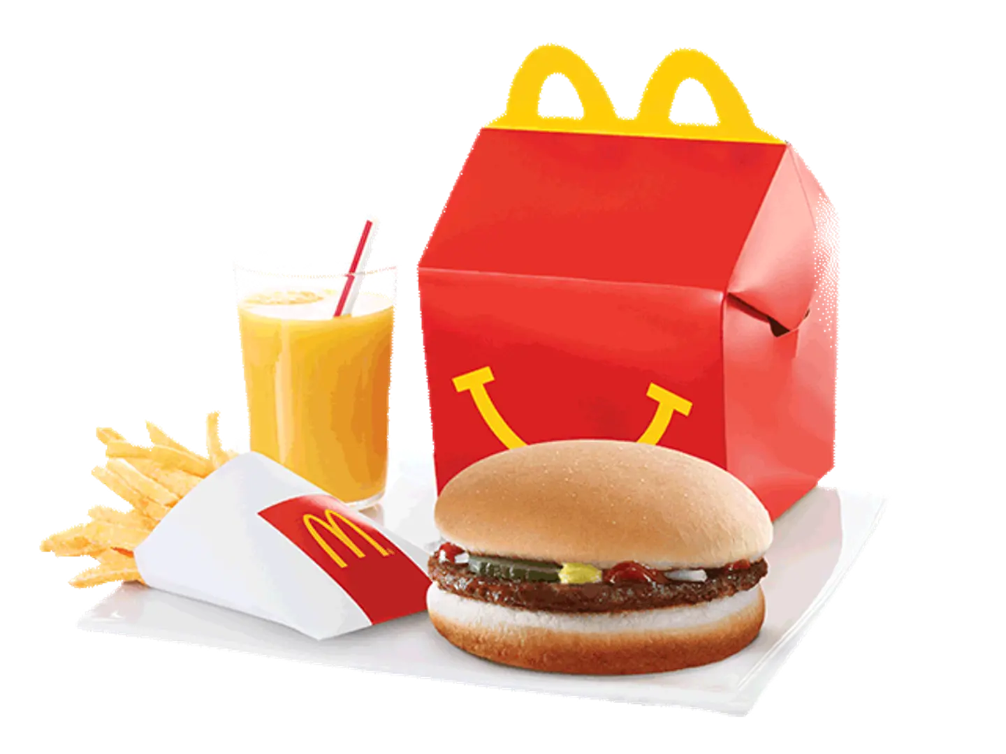 Happy Meal Beef Burger With Fries