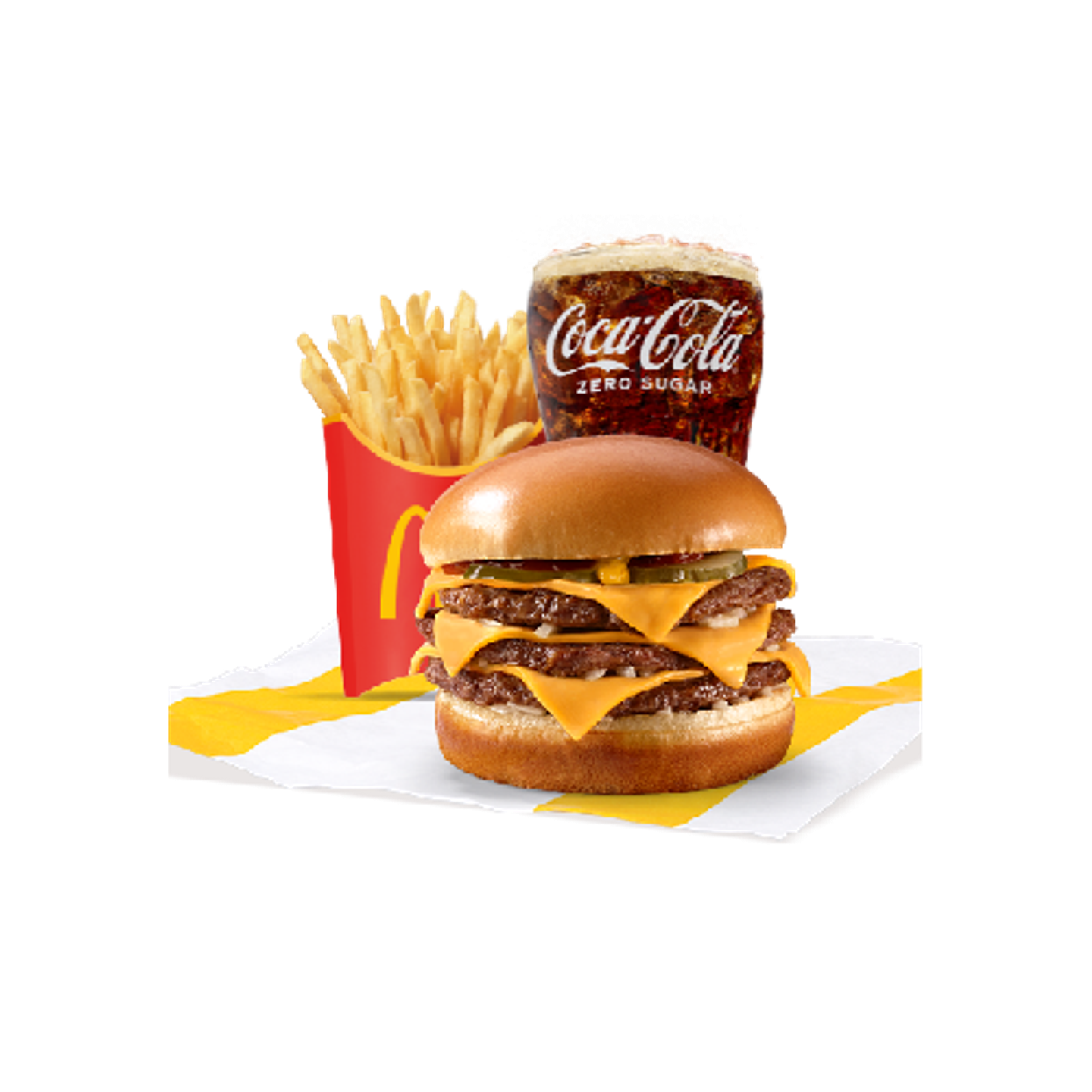 Triple Cheeseburger Meal
