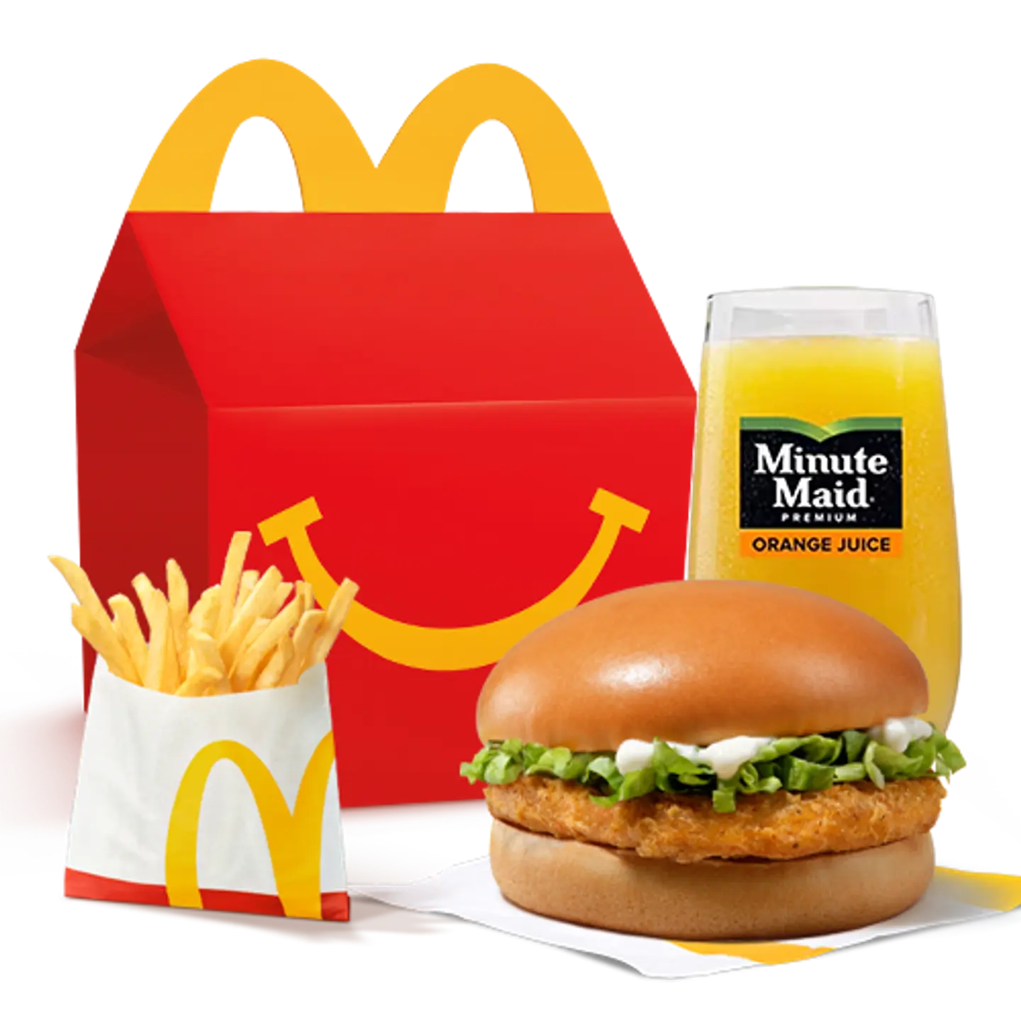 هابي ميل تشيكن برجر مع البطاطس