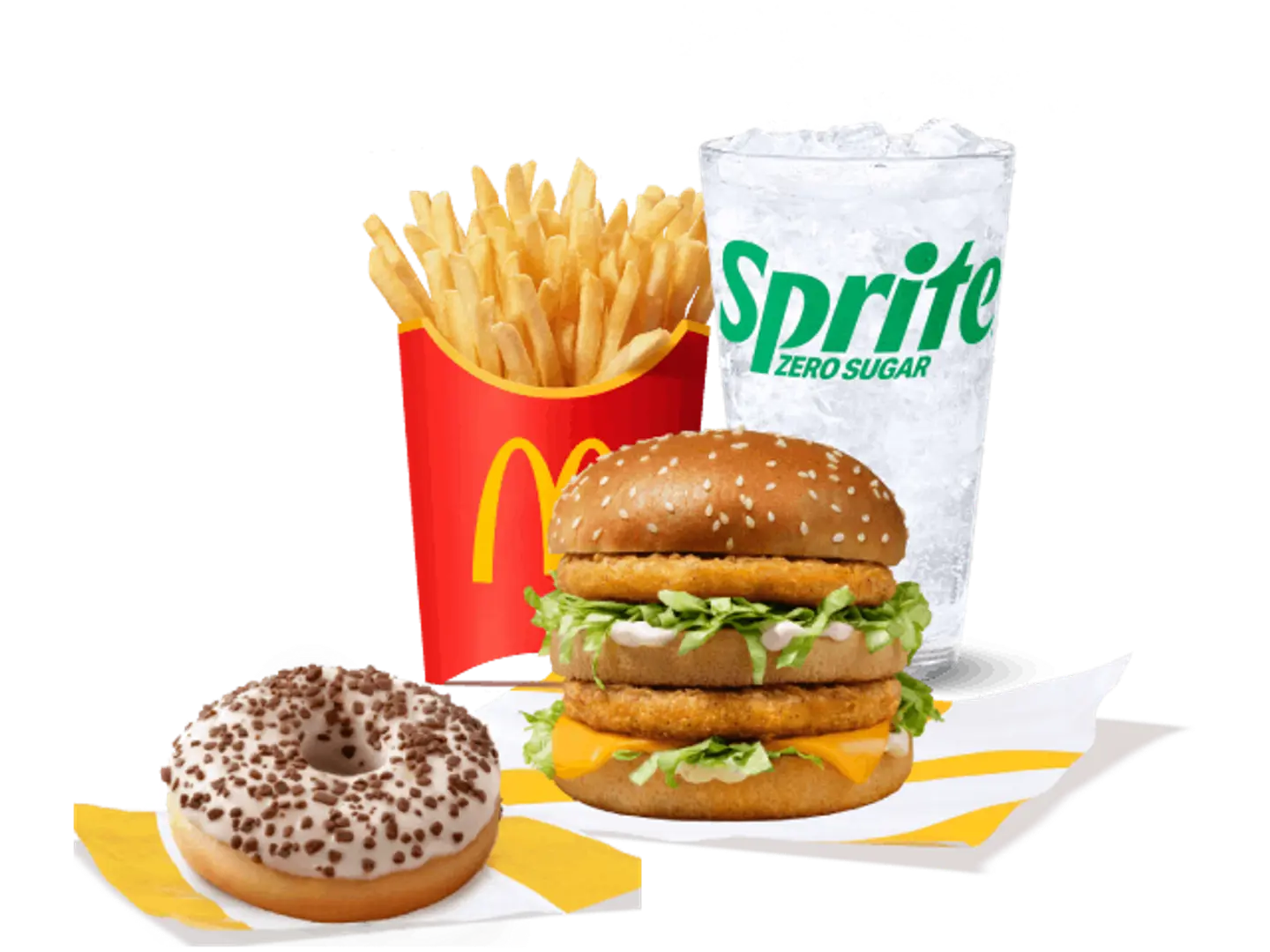 Big Mac Or Chicken Mac Medium Meal With Vanilla Donut