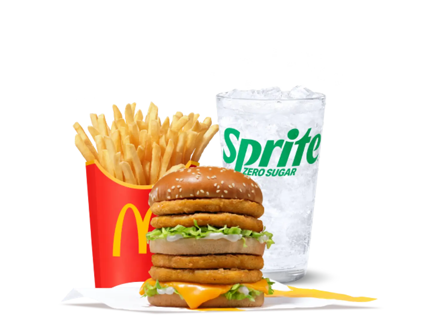 دبل تشيكن ماك وجبة وسط