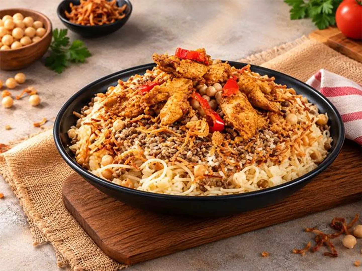 Koshari With Chicken - Small