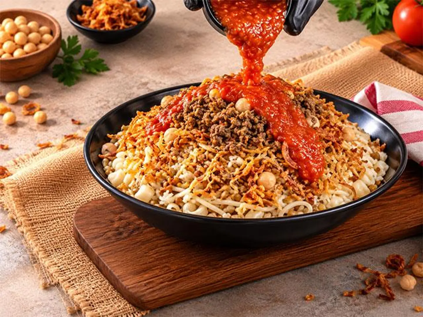 Koshari With Meat - Small
