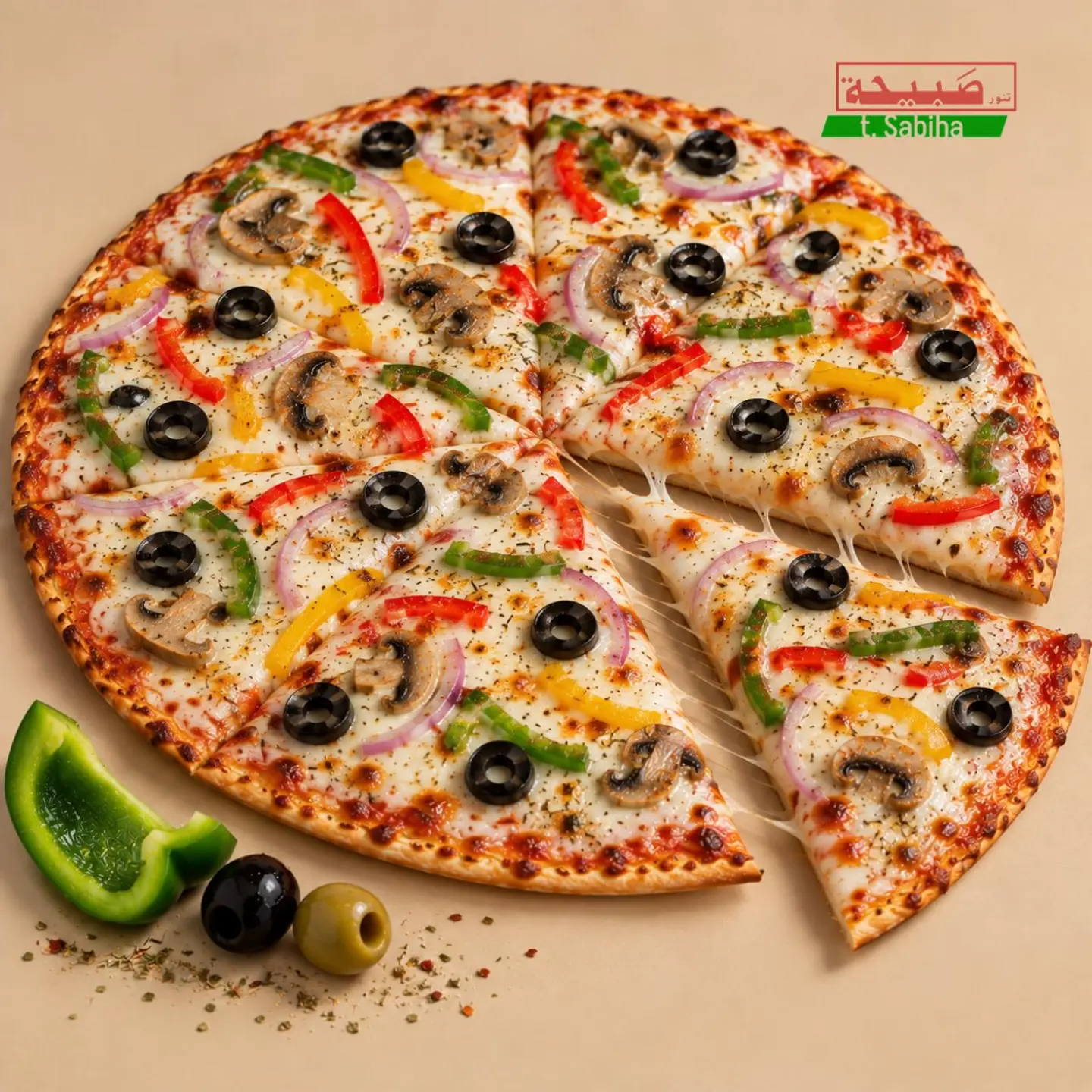 Vegetable Pizza - S