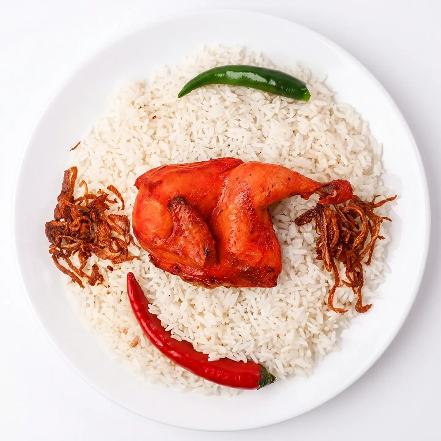 Half Chiken Mandi - Mandi Rice