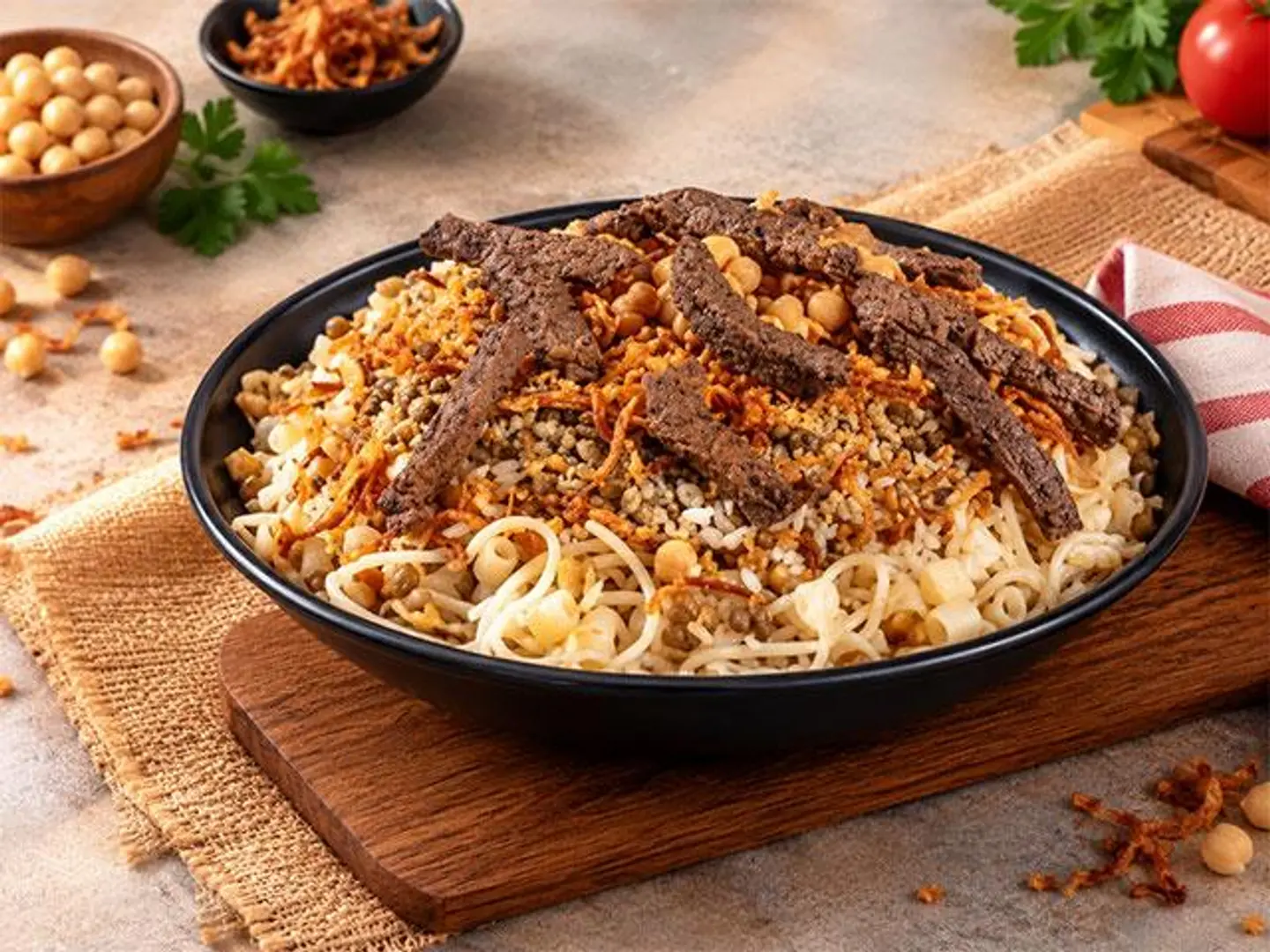 Koshari With Liver - Small