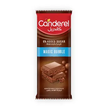 كاندريل لوح شوكولاتة الفقاعات بدون سكر مضاف 74 جرام