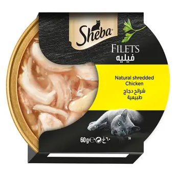 Sheba Chicken Filets Shredded Cat Food 60g