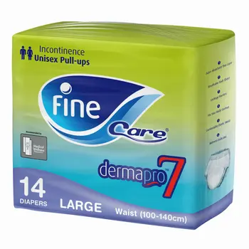Fine Care Dermapro Incontinence Pull-Ups Diapers Large 14 pcs