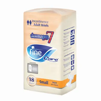 Fine Care Dermapro7 Incontinence Adult Briefs Small
