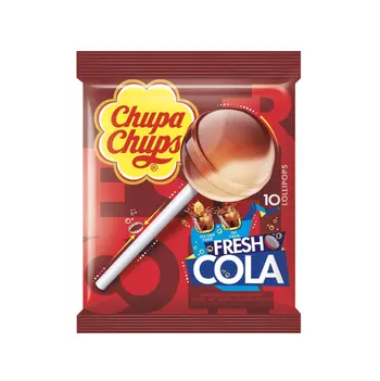 Chupa Chups Fresh Cola Lollipops 10x120g
