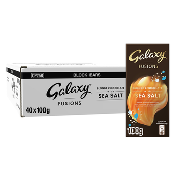 Galaxy Fusions Blonde Chocolate Sea Salt 100g