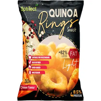Optitect Cheese Quinoa Rings 30g