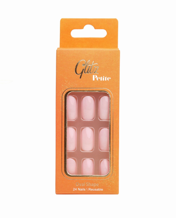 جليتز بتيت أظافر شكل أوفال 7 خزامى 24قطعة