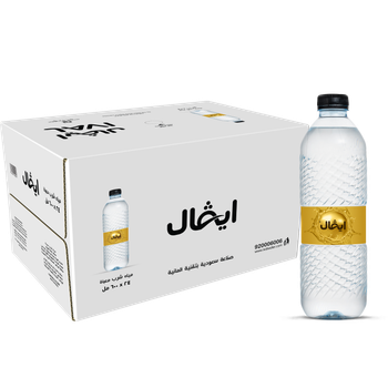 ايفال مياه شرب معبأة صندوق 24 × 600مل
